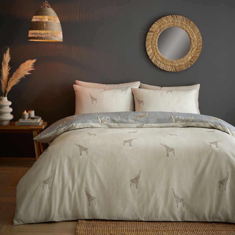 image 1 of Fusion Milo Duvet Cover Set Grey
