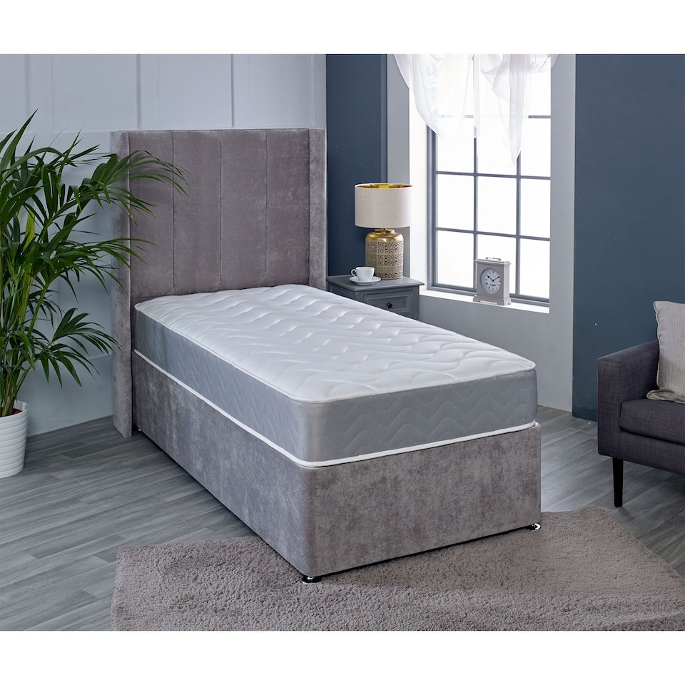 image 1 of Twilight Hybrid Mattress - Soft Firmness Plush Comfort | Grey | Small Double