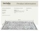 image 6 of Washable Rug Aliya - different sizes, oriental pattern, non-slip underside, non-allergenic short pile Grey | 230 x 160 cm