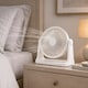 image 5 of EMtronics 9" Turbo Table Fan with 115° Tilt, 3 Speeds & Quiet Operation - White