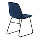 image 5 of Athens Dining Set with 4 Lukas Velvet Chairs Blue | Concrete Effect/Sapphire Blue