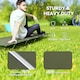 image 7 of Outsunny Lightweight Camping Cot Portable Compact Sleeping Bed w/ Carry Bag Green | Green