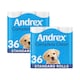 image 1 of Andrex Toilet Rolls Classic Clean Fragrance-Free 2 Ply Toilet Paper, 36 Rolls | White | 2 Pack | 2