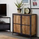 image 2 of Ascot Small Sideboard - Wood - L40 x W90 x H80 cm Brown