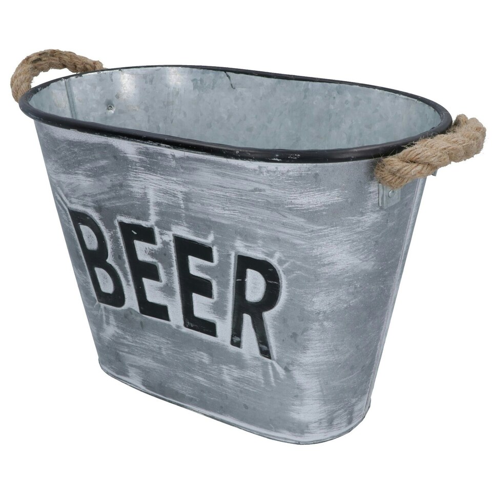 image 1 of Beer Drinks Bucket Metal Wine Champagne Bottle Ice Cooler Bucket Party Tub