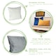 image 2 of Nicola Spring Square Velvet Cushions - 55cm x 55cm - Green - Pack of 6 Green