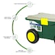 image 3 of Wheeled Garden Tool Cart Weeding Stool Garden Kneeler Tool Storage Container