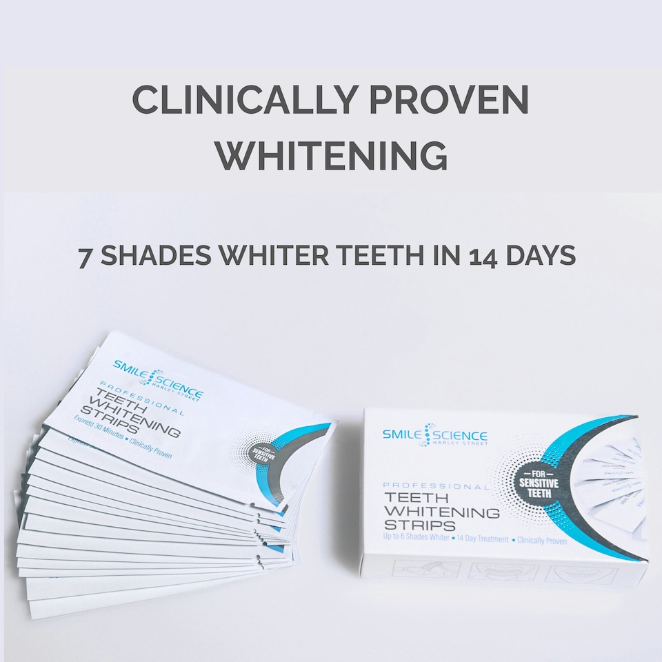image 1 of Smile Science Harley Street Teeth Whitening Strips