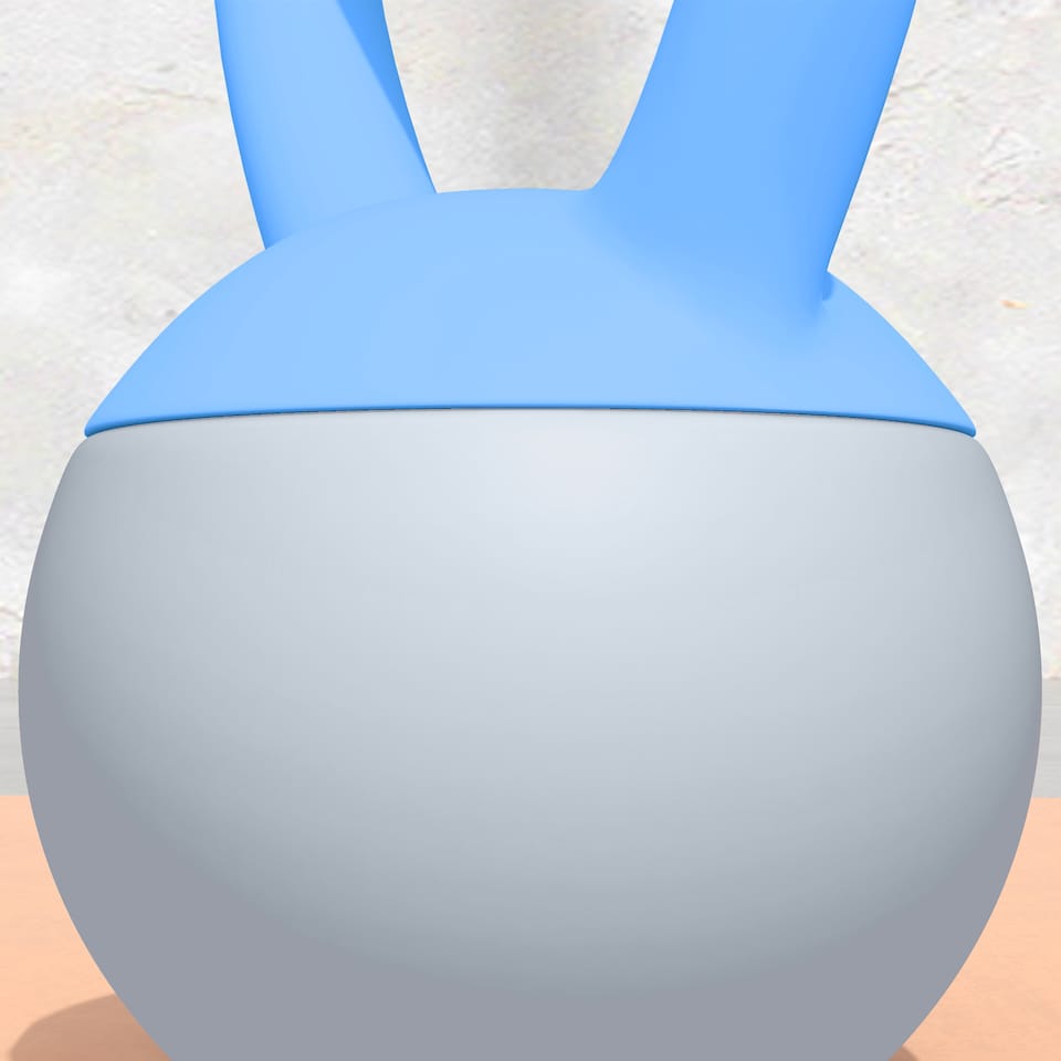 image 1 of SPORTNOW Kettlebell with Soft Body and Non-Slip Handle | Blue | Light Blue and Grey