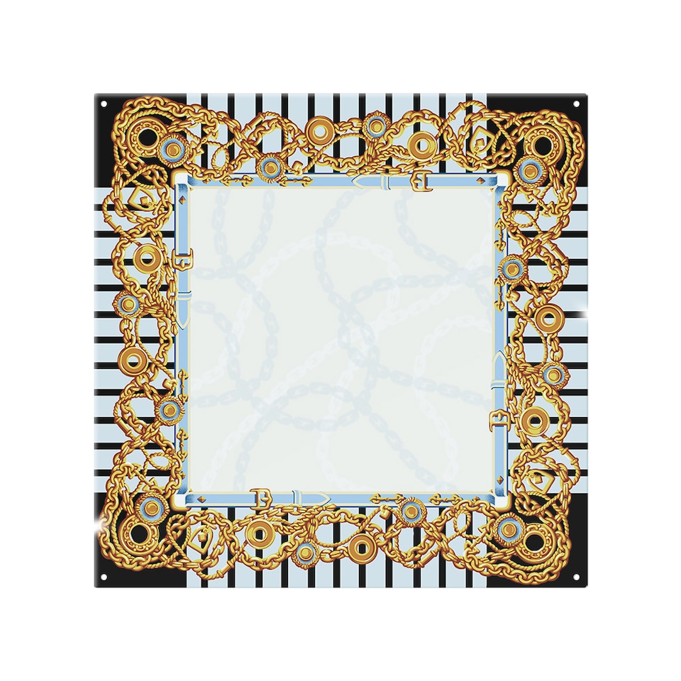 image 1 of Golden Chains Splash Back | White