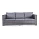 image 4 of Dunham Grey 4 Seat Rattan Sofa Set with Coffee Table
