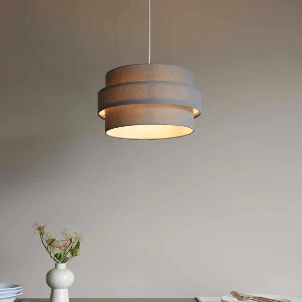 image 1 of Ziggy Charcoal Easy-Fit Pendant