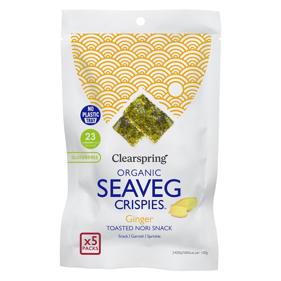 Organic Ginger SeaVeg Crispies Multipack 20g (Clearspring)