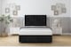 image 1 of Sloomy Langston Black Naples Divan Bed With Mattress 2 Drawers Left Side With 54" Floor Standing Headboard & 12" Matching Footboard 5' King | Black | Black | King | 1