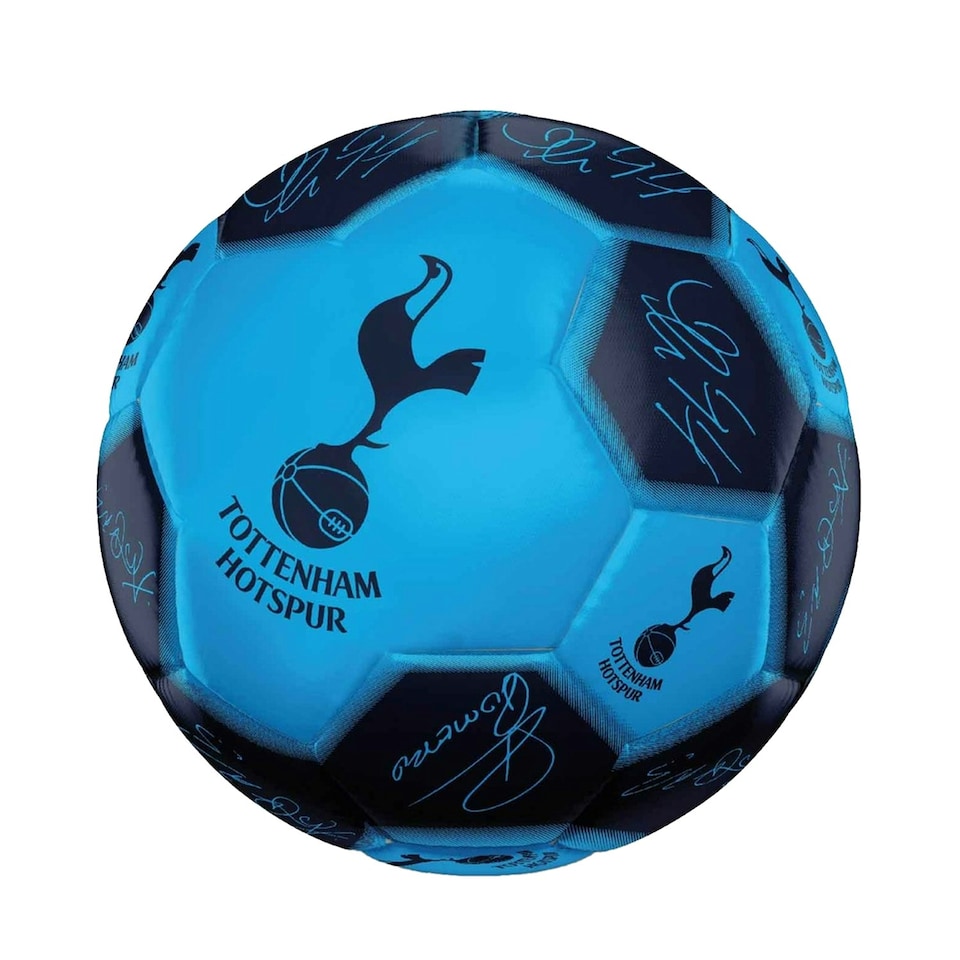 image 1 of Tottenham Hotspur FC Signature 26 Panel Football - Dark Blue/Sky Blue - 5 Blue