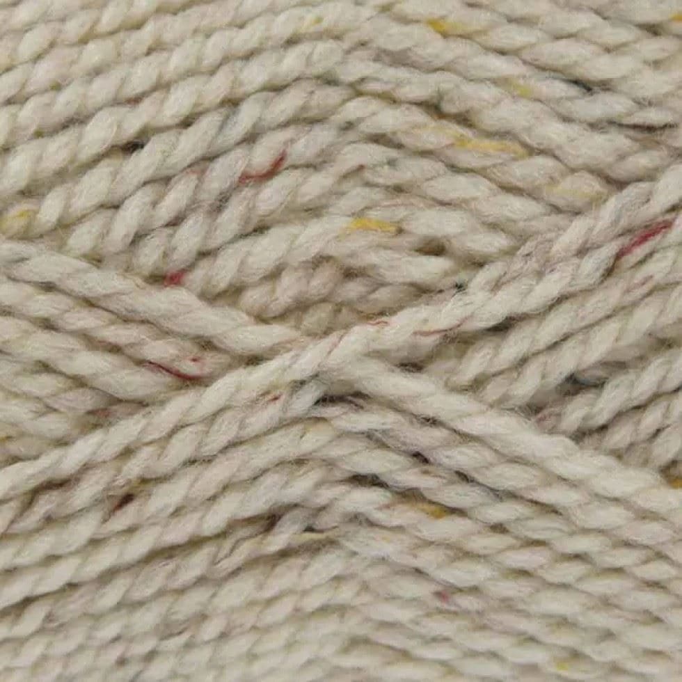 King Cole Beige Tweed Chunky Yarn (Value Pack 12 x 100g Balls) For Crochet, Knitting - 138m per ball