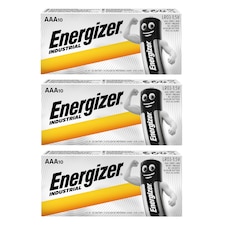 Energizer AAA Industrial Batteries - Pack of 10 | Chrome | AAA | 30