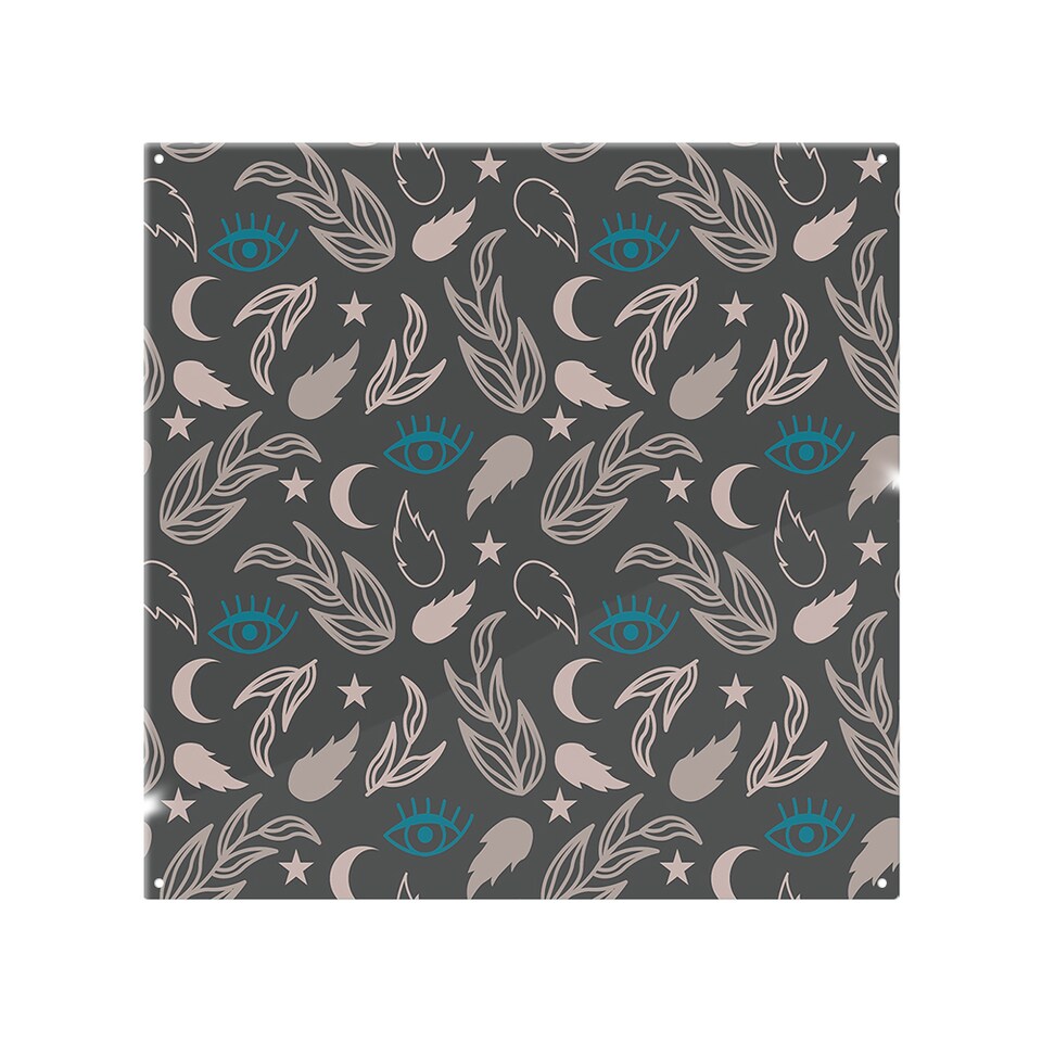 image 1 of Floral Magic Eyes Splash Back | White