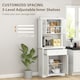 image 4 of HOMCOM Kitchen Cupboard Storage Cabinet with Drawer, Doors and Shelves, White
