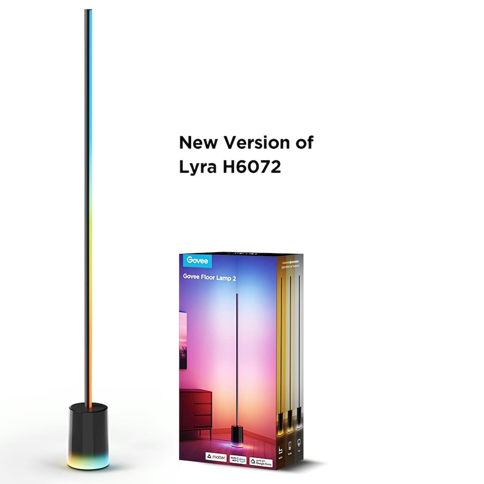 image 1 of Govee Standing Cylinder Floor light - RGBICWW Floor Lamp (Support Matter) | Multi