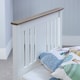 image 4 of 3ft Single Pure white,wood,wooden low foot end, bed frame.Shaker style