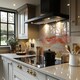 image 2 of Wheat Field Splash Back | White