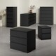 image 6 of Naia Chest of 3 Drawers in Black Matt