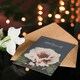 image 4 of Ogawa Kazumasa Sympathy Card Peony Flower Vintage Japanese