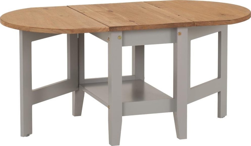 image 1 of Santos Drop Leaf Extending Coffee Table Grey