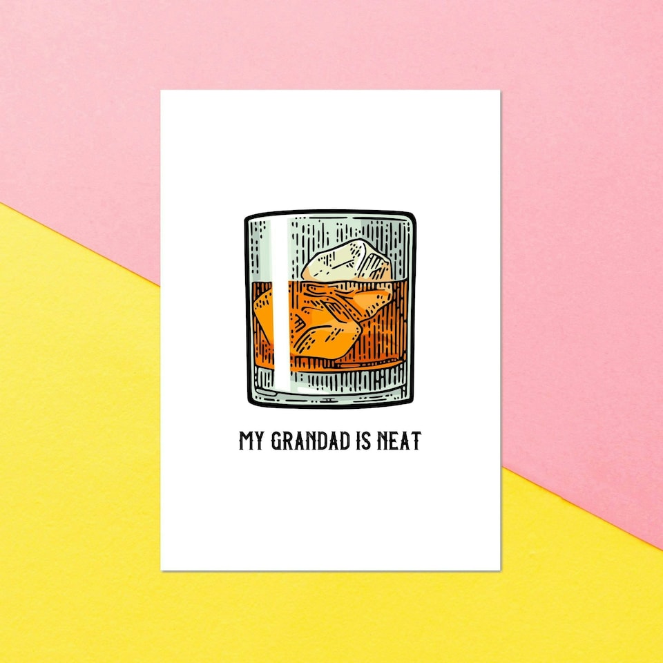 My Grandad Is Neat Greetings Card