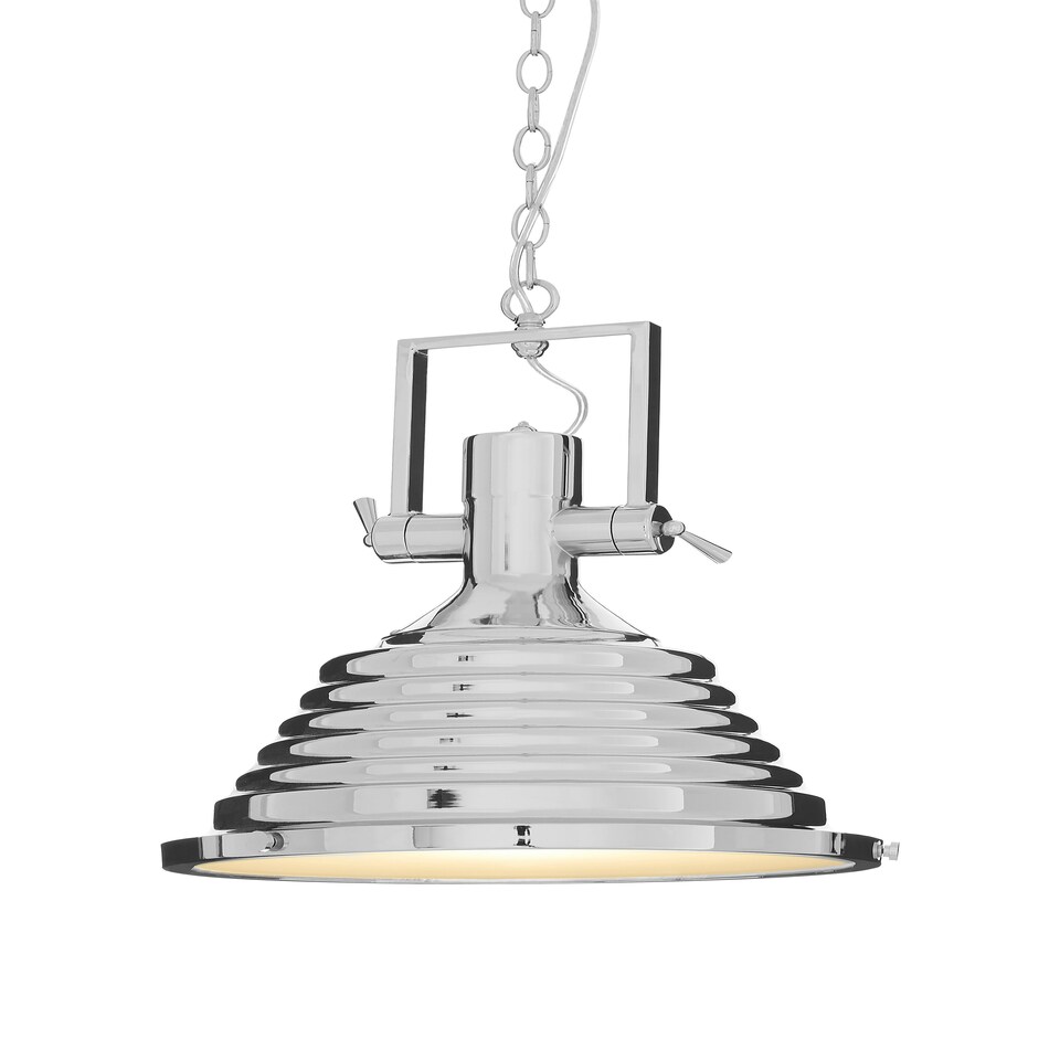 image 1 of Interiors by Premier Medium Chrome Pendant Light