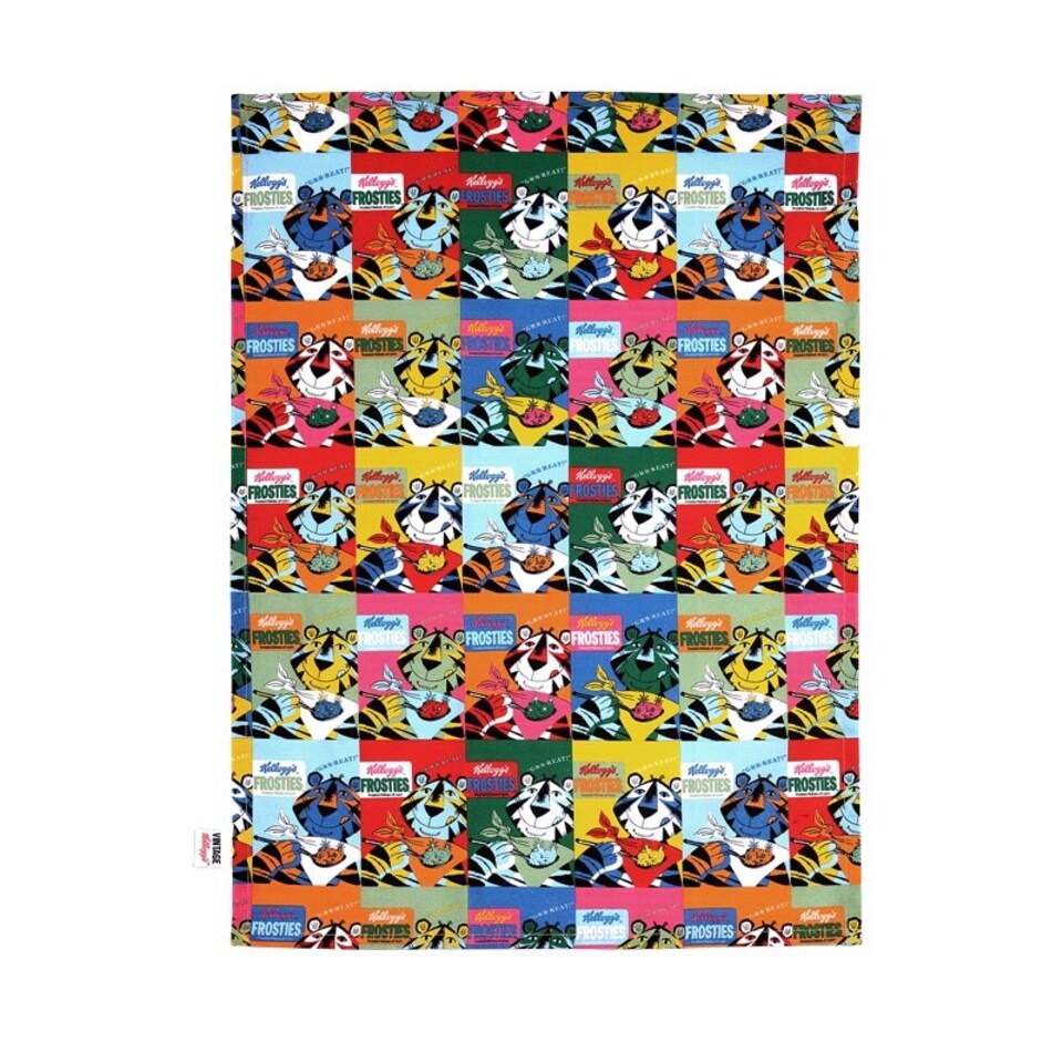 image 1 of Dexam Set of 2 Vintage Kelloggs Pop Art Frosties Tea Towel | Multi