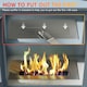 image 4 of HOMCOM Freestanding Bioethanol Fireplace Ethanol Fireplace Stove, Grey