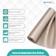 image 3 of Satin Fabric Roll, Silky & Shiny, Soft Polyester Roll - 29cm x 20m