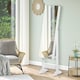 image 3 of HOMCOM Lockable Jewellery Storage Mirror Armoire Freestanding Adjustable White