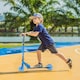 image 7 of HOMCOM Kids Scooter 2 Wheels W/ Lights Music Adjustable Height Foldable - Blue