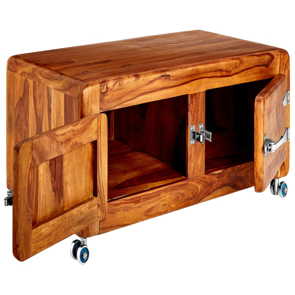 image 1 of Interiors by Premier Two Drawer Wooden Coffee Table Brown