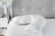 image 1 of V Shape Support Pillow, Microfibre Soft Touch Cover And Hollowfibre Filling | White