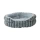 image 2 of Living and Home Pet Bolster Bed for Cat and Dog | Grey | M