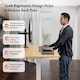 image 3 of Vonhaus Light Wood Maple Effect Electric Standing Desk 120x60cm