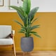 image 7 of Honeycomb Style Dark Grey Planter with Legs, Round Indoor Plant Pot Stand for Indoor Plants by Idealist Lite D30 H43 cm, 19L