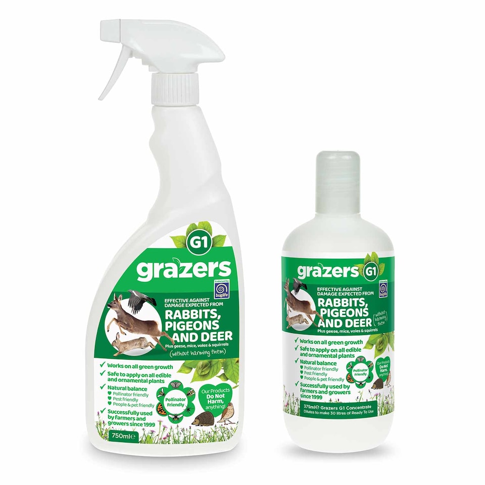 image 1 of Grazers G1 Rabbit, Pigeon & Deer Repellent 375ml