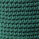 image 3 of Homescapes Forest Green Cotton Knitted Round Storage Basket - 42 x 37cm Green | L