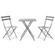 image 9 of Table set with 2 chairs Home ESPRIT Grey 60 x 60 x 71 cm N/A