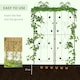 image 5 of Outsunny Set of 2 Metal Trellis for Climbing Plants, Leaf Design, 50 x 181cm