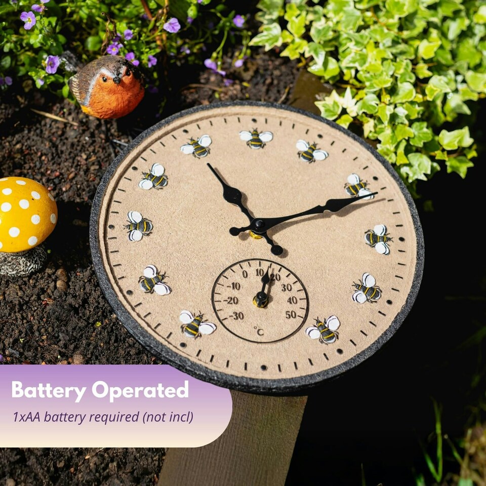 image 1 of Marco Paul 30cm Bee Design Wall Clock N/A