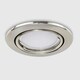image 3 of ValueLights 10 Pack Fire Rated Brushed Chrome Tiltable GU10 Recessed Ceiling Downlights