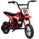 image 1 of AIYAPLAY Kids Electric Motorbike, 24V Battery Powered Dirt Bike with 250W Motor, 6-16km/h, 7AH Batteries, 12" Inflatable Tires and Rear Suspension, Ride On Motorcycle for 8-12 Years Old | Red
