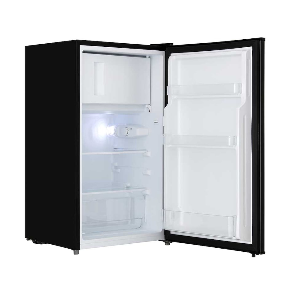 image 1 of Cookology UCIB80 Under Counter Freestanding Fridge in Black - 80 Litre Capacity - Adjustable Temperature Control & Legs - Reversible Door and Ice Box