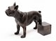 image 3 of Antique Bronze French Bulldog Plant Pot Feet - Set of 3 | Bronze